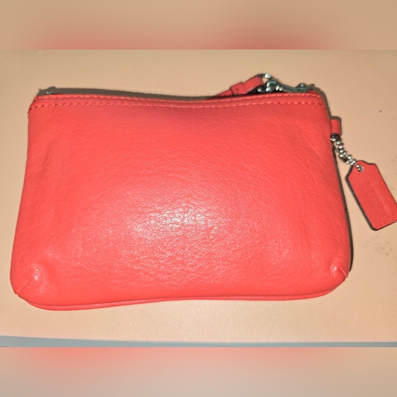 Coach Red Wristlet. - Picture 5 of 7